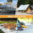 Waterproof HeavyDuty Tarps 10x12ft, 16 Mil, UV & Tear Resistant, for Outdoor/Roof/Camping