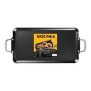 Vasconia 20x11 Nonstick Double Burner Griddle, 100% Aluminum, Oven Safe 450°F, Dishwasher Safe