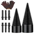 thumbnail image 1 of Firewood Log Splitter Drill Bit Removable Wood Splitting Drill Bit,32MM+42MM Heavy Duty Screw Cone Driver Wood Splitter, 1 of 5