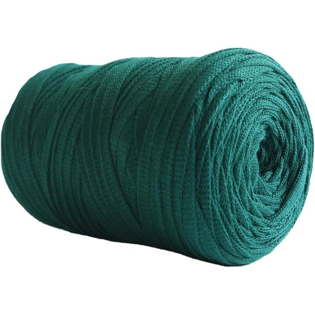 Zhuge Hilos de colores sólidos de 250 g (8,1 oz) para hacer tú mismo bolsos, alfombras, cojines, tela de algodón, hilo para tejer a crochet, verde musgo