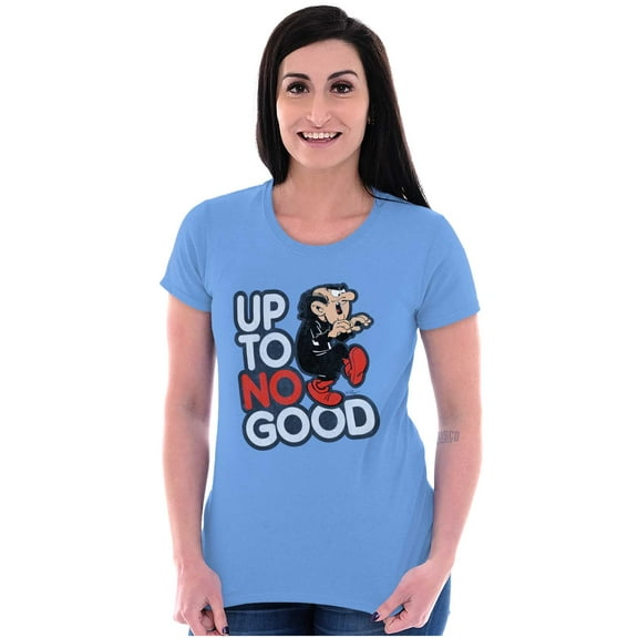 Gargamel Up to No Good Smurfs Villain Women's T Shirt Ladies Tee Brisco Brands M
