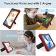 thumbnail image 3 of REQO Case for 8.0 inch Samsung Galaxy Tab A 2019 (SM-T290/T295), Slim Heavy Duty Shockproof Rugged Protective Case with Kickstand for 8.0 Galaxy Tab A Cover 2019 Without S Pen for Kids (Red+Black), 3 of 9
