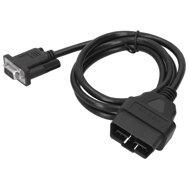 Cable de extensión de diagnóstico, adaptador de interfaz de diagnóstico OBD2 a RS232 de 16 pines, conector de diagnóstico, rendimiento comprobado