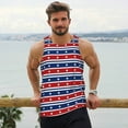 thumbnail image 6 of Gukieu Fourth Of July Print Men's Quick Dry Fitness Vest, Round Neck Sleeveless Fitness Bodybuilding Top-Medium, 6 of 7