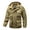 Khaki, variant on Men's solid color outdoor pocket zipper long sleeved windproof and splash proof fleece detachable arm submachine jacket hooded jacket Army Green