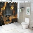 thumbnail image 7 of Autua Lion Lightning Fantasy Washable Shower Curtain with Hooks 69"x72, 7 of 7