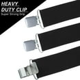 thumbnail image 6 of Men's 2 Inch Heavy Duty Suspenders，Adjustable X-Back with Strong Clips for Work,Jeans,and More, 6 of 7
