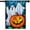 Halloween Ghost, variant on Stained Glass Pumpkin Fall Garden Flag Autumn flags 28x40 Double Sided Large Thanksgiving House Flag Sunflower Yard Flags for Outside Seasonal Decorations