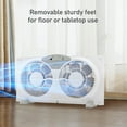 thumbnail image 5 of Holmes 9” Digital Window Fan, 3-Speed, Twin Blade, Reversible Airflow, Remote, White, 5 of 8