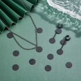 thumbnail image 2 of 24pcs 4 Style Electrophoresis Black Blank Tag Charm Stainless Steel Flat Round Earring Charms Disc Textured Pendants Tag Charms for Bracelet Necklace Jewelry Making 15mm Black, 2 of 7