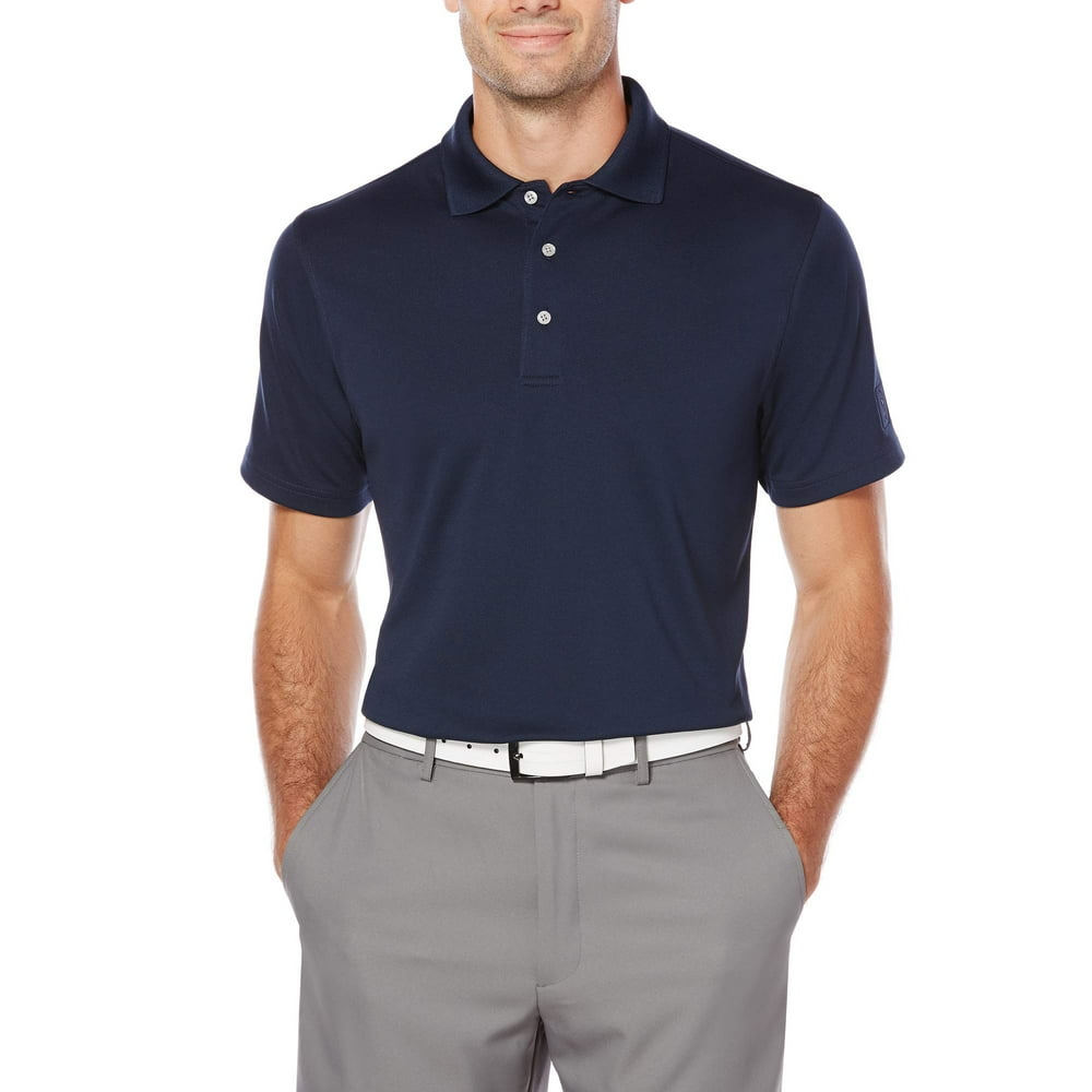 Men's Big and Tall Short Sleeve AirFlux Golf Performance Solid Polo