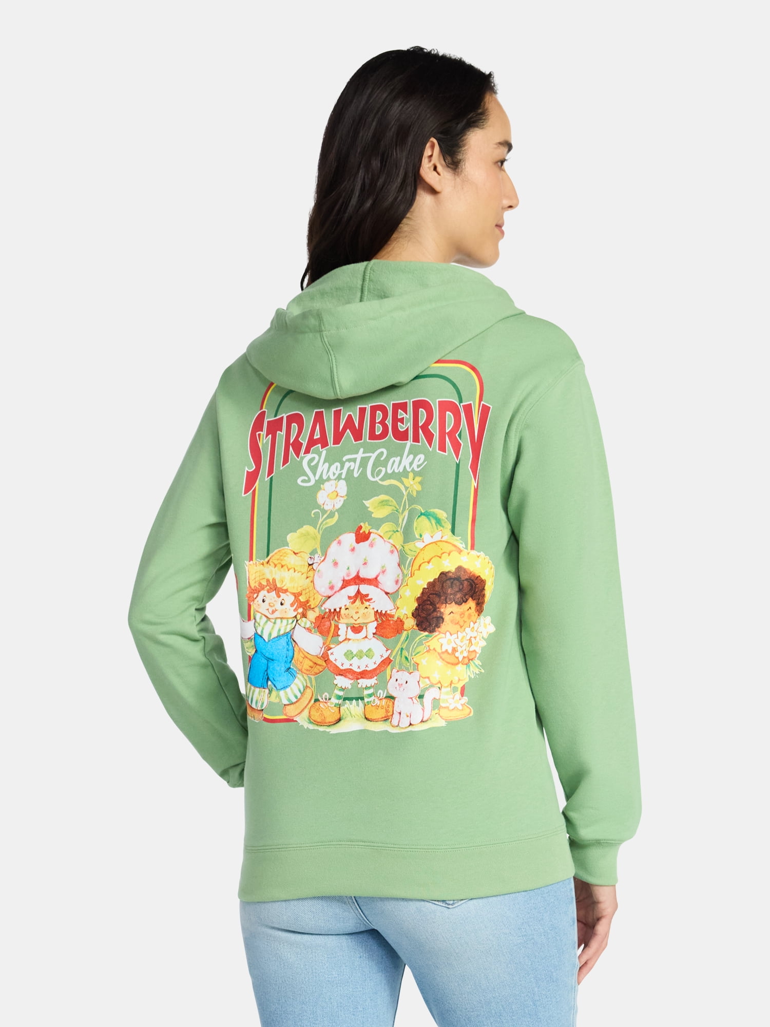 Strawberry Shortcake Women's Hoodie with Long Sleeves, Sizes XXS-XXL