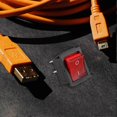 thumbnail image 2 of Red Light Illuminated 4 Pin Dpst On/off Snap In Rocker Switch 16a 20a 250v Ac, 2 of 5