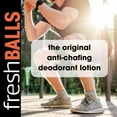 thumbnail image 2 of Fresh Balls Lotion, 3.4 fl oz - (4 Pack) Men's Anti Chafing Cream to Powder - Ball Deodorant and Hygiene for Groin Area for Men - No Aluminum or Talc, 2 of 5