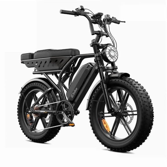 Electric Bike for Adults (Age 18 ), 20"x4.0 Fat Tire E-Mountain Bike, 749W Motor, 48V 15Ah Battery, 27.9 MPH, 60 Miles Range, UL2849