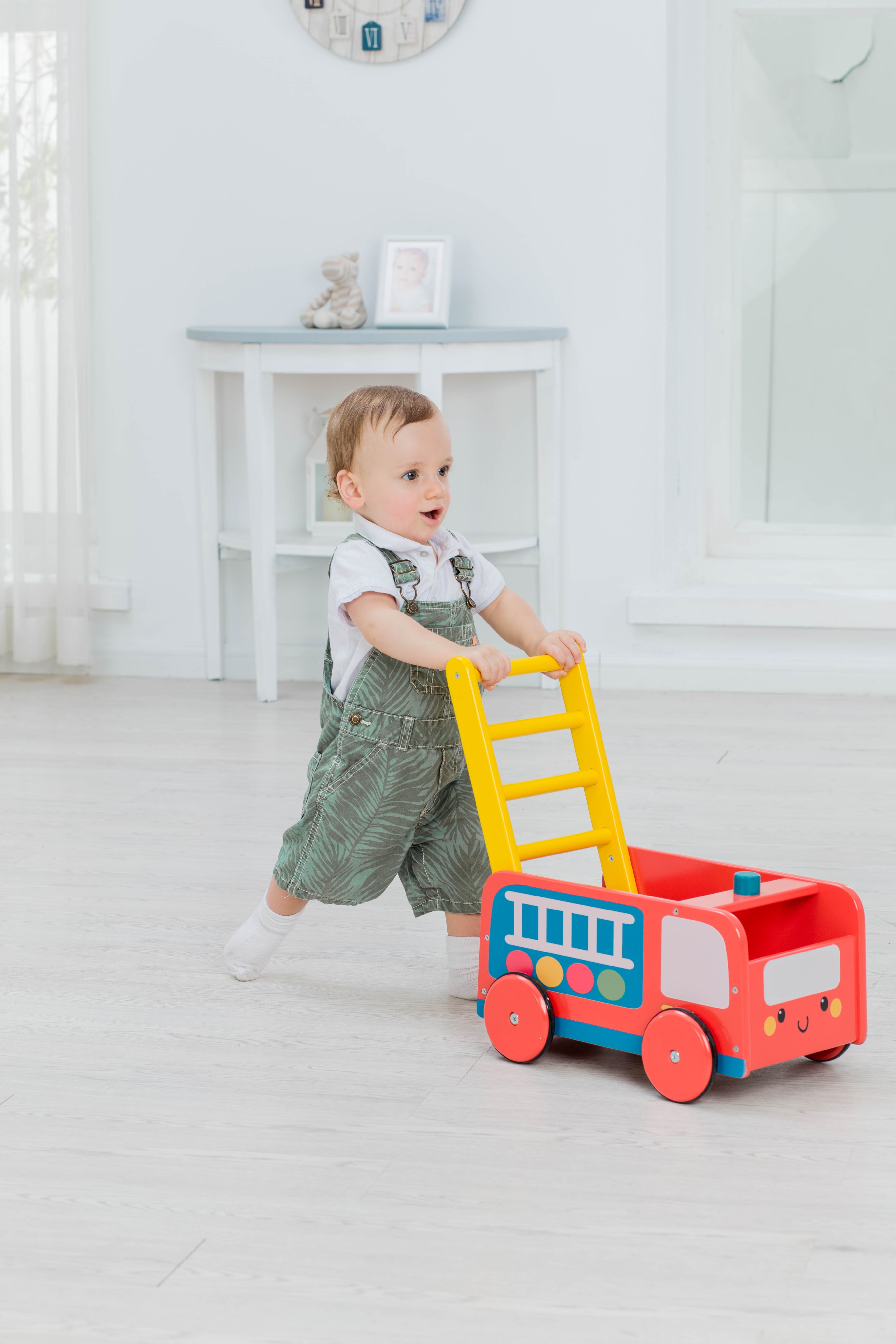 fire engine baby walker