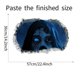 thumbnail image 3 of Pegatinas de Pared de Halloween JM 3D Decoraciones de Pared Fantasma Femenina 36 × 57 cm, 3 of 5