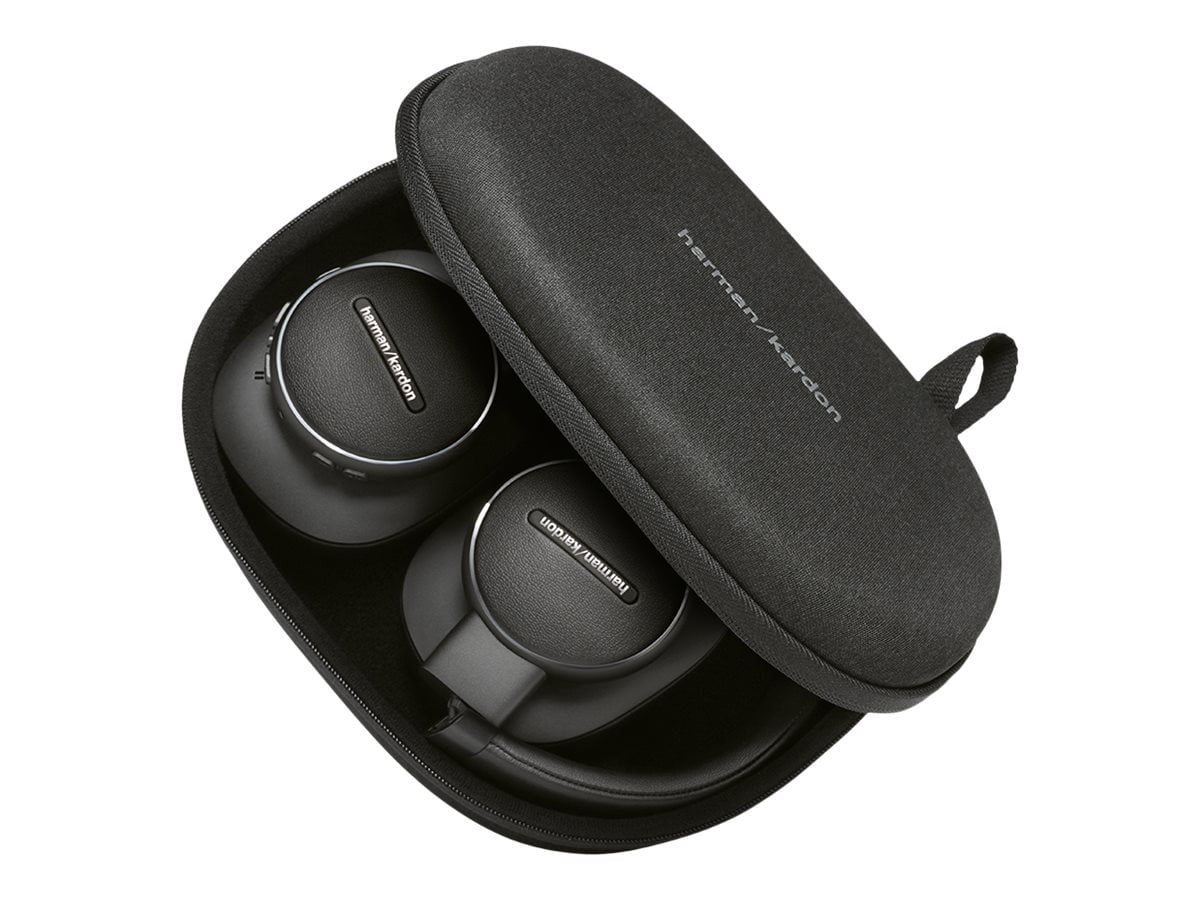 waarde koud ongebruikt harman/kardon FLY ANC - Headphones with mic - full size - Bluetooth -  wireless - active noise canceling - black - Walmart.com