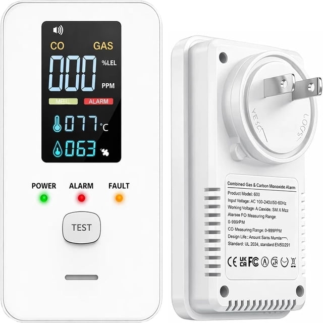 shyuyusa 4 In 1 Combined Security Alarm Device, Multi Functional Induction Warning Tool, Portable Safety Protector for Household Daily Prevention