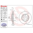 thumbnail image 2 of Par de DISCOS VENTILADOS Captur 2018 al 2019 Renault BREMBO, Delanteros, Producto Nuevo, 2 of 5