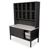 Marvel 50 Adjustable Slot Corner Mail Room Organizer with Mail Storage Cabinet