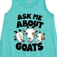 thumbnail image 2 of International Harvester - Ask Me About Goats - Toddler Girls A-line Dress, 2 of 5