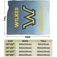 thumbnail image 3 of Wilkes University Fleece Blanket, Very Soft Microfiber Flannel Blanket for Couch Warm and Cozy for All Seasons, 3 of 6