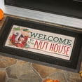 thumbnail image 3 of Evergreen Welcome to the Nut House Sassafras Indoor Outdoor Switch Doormat 1'10"x10" Beige, 3 of 7