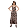 thumbnail image 1 of Moomaya Printed Sleeveless Adjustable Spaghetti Strap Long Dress For Women, 1 of 6
