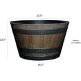 thumbnail image 4 of Maceta de barril de whisky Classic Home and Garden S1027D-037Rnew, 4 of 4