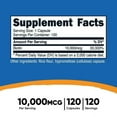 thumbnail image 2 of Nutricost Biotin (Vitamin B7) 10,000mcg (10mg), 120 Capsules - Vegan, Gluten Free, Non-GMO, 2 of 2