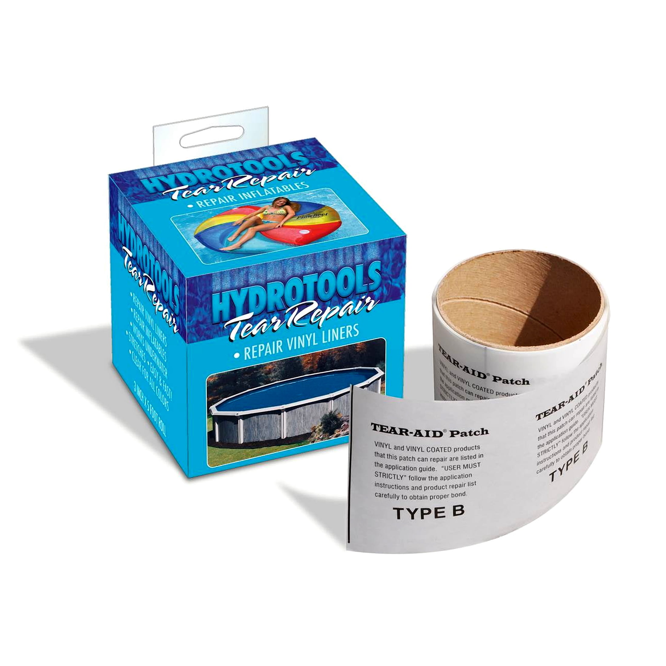 Swimline Tear-Aid Underwater Vinyl Swimming Pool Liner Repair Patch Tape