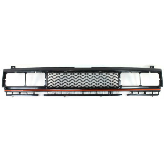 Grille Assembly Compatible With 1983-1986 Nissan 720 Painted Black Shell and Insert