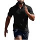 thumbnail image 3 of Ceisia Men's Casual Striped Half Button Round Neck Pullover with Pocket Daily Fashion Top Gift, 3 of 6