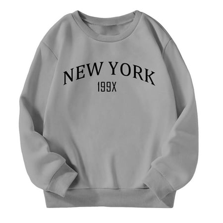 

Hoodies for Teen Girls Casual Crewneck Long Sleeve Cute Pullover Oversized Lightweight Tops Boys Fashion Hoodies & Sweatshirts