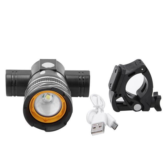 Faro de bicicleta con carga USB, luz delantera de bicicleta de 300LM, accesorio para equipo de ciclismo nocturno