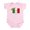 Petal Pink, variant on CafePress - Made In Mexico Infant Bodysuit - Baby Light Bodysuit, Size Newborn - 24 Months