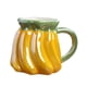 thumbnail image 2 of Taza de café con forma de fruta, taza para la mañana, bebidas frías o calientes, novedosa taza de fruta 3D, leche Banana, 2 of 9