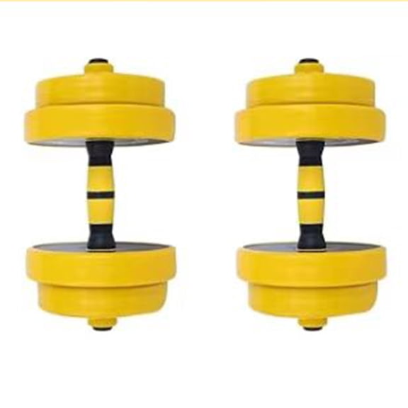 Lumiparty Adjustable Dumbbell Set of 2, 33 lbs Adjustable Weights for Home Gym Strength Training Equipment, Yellow