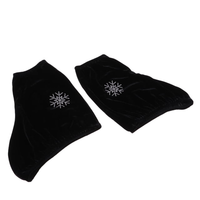 Cubierta de zapatos para botas de patinaje Sunnimix Patín de hielo de terciopelo protector M negro