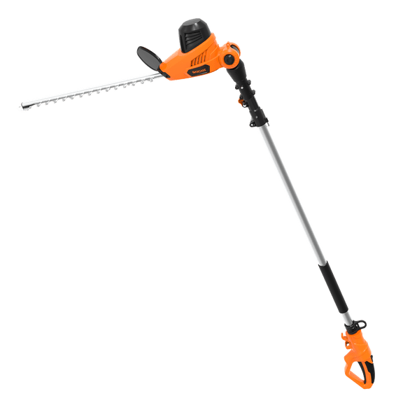 GARCARE Electric Hedge Trimmer Corded - 4.8A Pole Hedge Clippers with 18 inch Laser Cut Blade