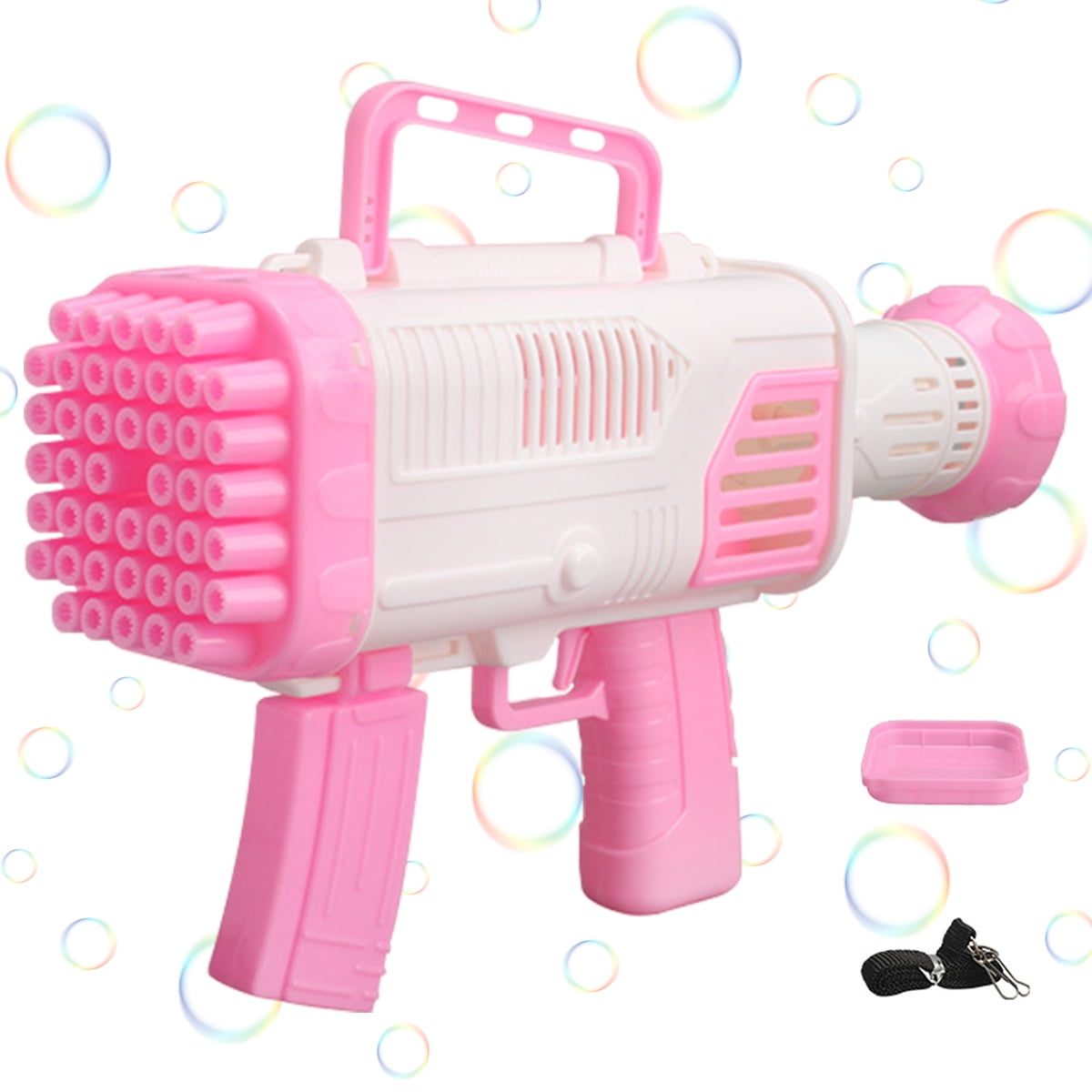 Protoiya Gatlin Bubble Gun, Rocket Launcher Bubble Machine Gun