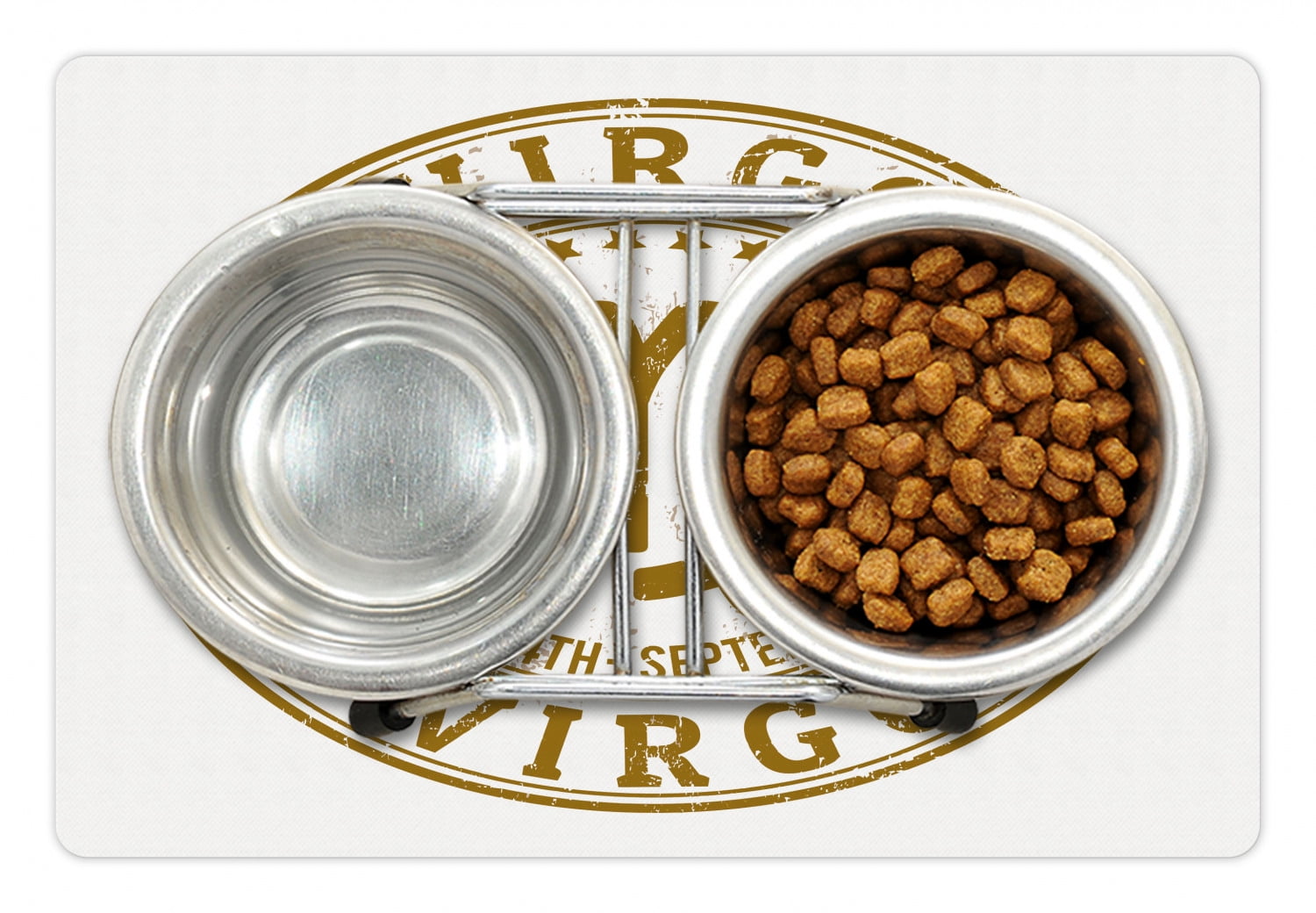 Zodiac Virgo Pet Mat for Food and Water, Astrology Grunge ...