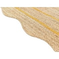 thumbnail image 3 of KLAVATE Natural Jute Wave Edge Hand Braided Scalloped Farmhouse Jute Runner Rug, 3 of 4