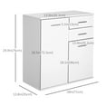 thumbnail image 3 of Armoire de Rangement Autoportante Console Buffet Table Organisateur d'Entrée, 3 of 10