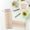 thumbnail image 3 of ULTNICE Linen Straw Pouch Bag Beige 10Pack 9.8x2.8x0.2in Stainless Steel Straws Storage, 3 of 8