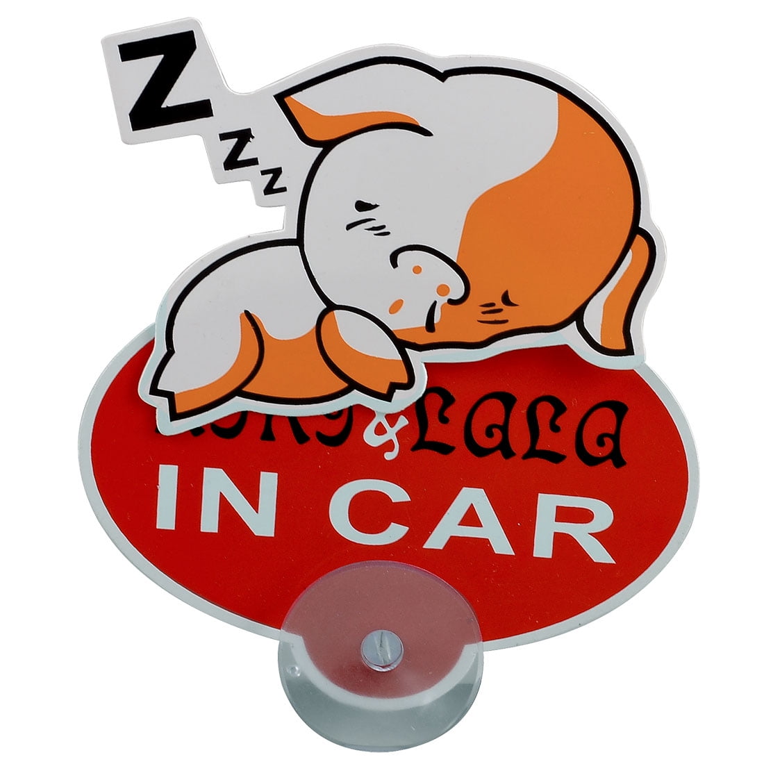 Colorful Plastic Auto Car Suction Cup Warning Sticker Safety Sign