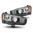 thumbnail image 2 of For 08-17 Mitsubishi Lancer EVO X Halogen Headlights Headlamps Black Left+Right, 2 of 3