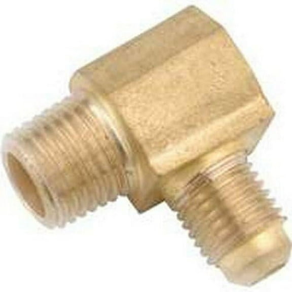 Anderson Metals Corp. Brass Flare Elbow Fitting - Lead Free, 1/2" Flare x 3/4" MPT, Each