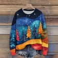 thumbnail image 3 of Wutalume Women's Christmas Print Knitted Sweater, Cute Fun Holiday Design, Long Sleeve Pullover for Seasonal Celebrations,Gold XL, 3 of 6